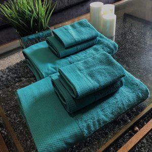 Luxury Spa Hotel Bath Towels Extra Large 100% Cotton 28x56 6 pc set.
